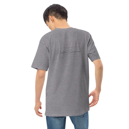 Camiseta premium pesada para hombre