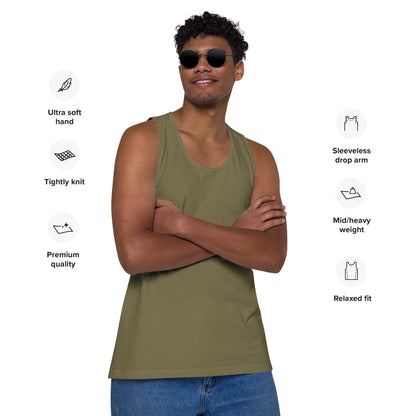 Camiseta sin mangas premium para hombre