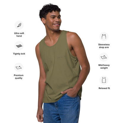 Camiseta sin mangas premium para hombre