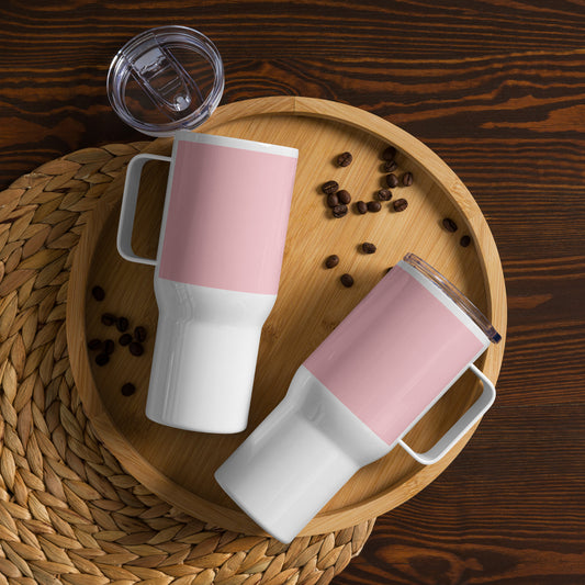 Rose Travel mug with a handle